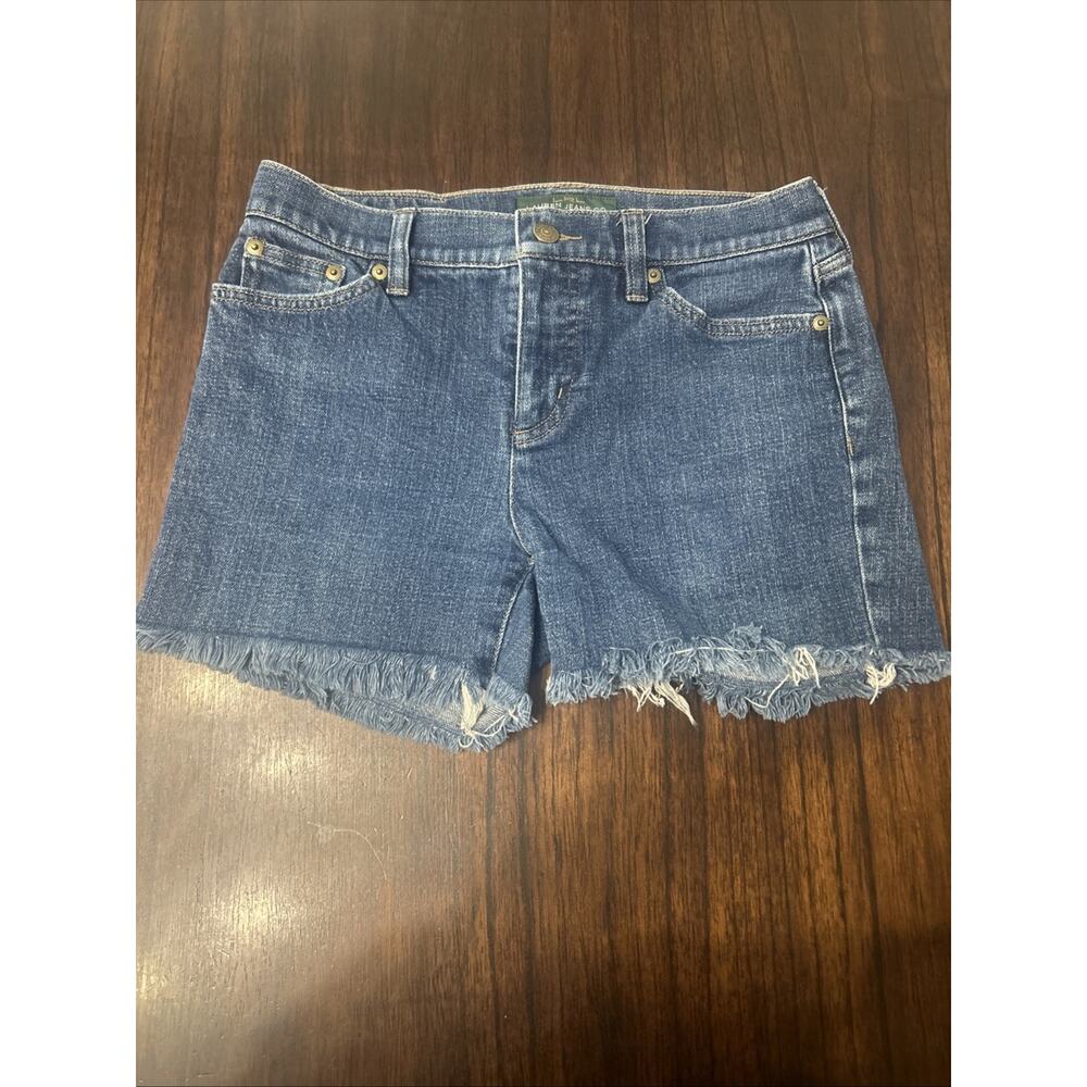 Lauren Ralph Lauren Denim Cut Off Jean Shorts Sz 4 Lauren Jeans Co. LRL